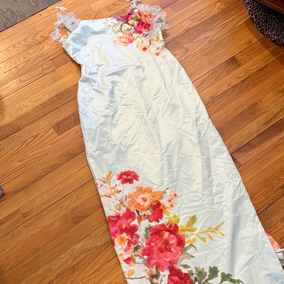 Anthropologie BHLDN Paisley 3D Embellished Side-Slit Maxi Dress - Picture 6 of 10